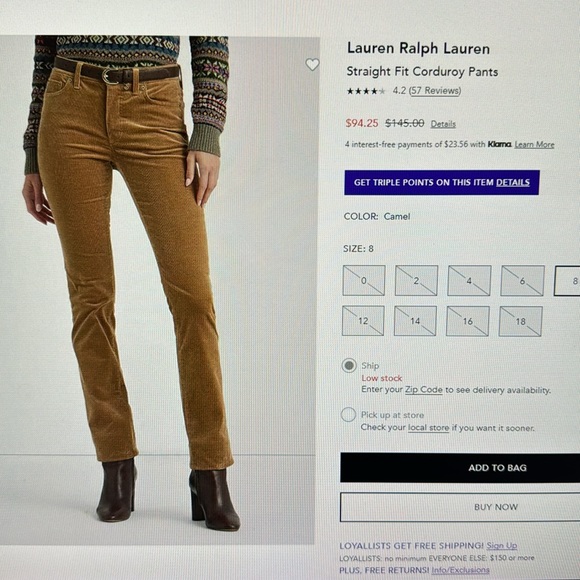 Women’s corduroy pants - Picture 1 of 3